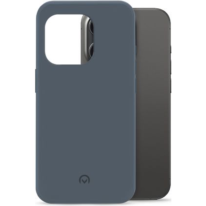 Mobilize Rubber Gelly Coque iPhone 15 Pro Coque arrière en TPU Souple - Matt Blue