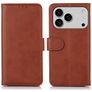 Mobigear Wallet Housse iPhone 17 Pro Max Etui Porte-Monnaie - Marron