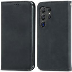 Mobigear Retro Slim Housse Samsung Galaxy S25 Ultra Etui Porte-Monnaie - Noir