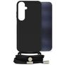 Mobilize Lanyard Gelly Samsung Galaxy A25 Coque avec cordon en TPU Souple - Noir