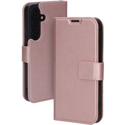 Mobiparts Classic Wallet Housse Samsung Galaxy S24 Etui Porte-Monnaie - Rose