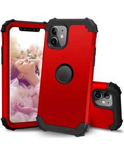 Mobigear Ultra Tough Coque iPhone 11 Coque arrière Rigide Anti-Chocs - Rouge