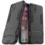Mobigear Armor Stand Coque iPhone 11 Pro Max Coque arrière Rigide Anti-Chocs avec Support Amovible - Noir