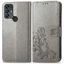 Mobigear Clover Housse TCL 30 SE Etui Porte-Monnaie - Gris
