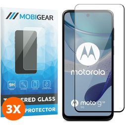 Mobigear Premium Motorola Moto G53 5G Verre trempé Protection d'écran - Compatible Coque - Noir (Lot de 3)