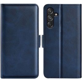Mobigear Slim Magnet Housse Samsung Galaxy M55 Etui Porte-Monnaie - Dark Blue