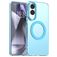 Mobigear Shockproof Samsung Galaxy S25 Edge MagSafe Plastique rigide Coque arrière - Bleu