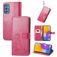 Mobigear Clover Housse Samsung Galaxy M52 Etui Porte-Monnaie - Magenta
