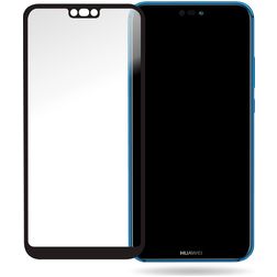 Mobilize Premium Huawei P20 Lite (2019) Verre trempé Protection d'écran - Compatible Coque - Noir