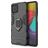 Mobigear Armor Ring Samsung Galaxy M53 Plastique rigide Coque arrière Antichoc avec bague de maintien - Noir