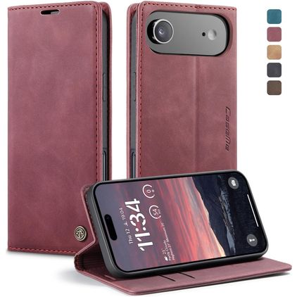 CaseMe 013 Housse iPhone Air Etui Porte-Monnaie - Rouge