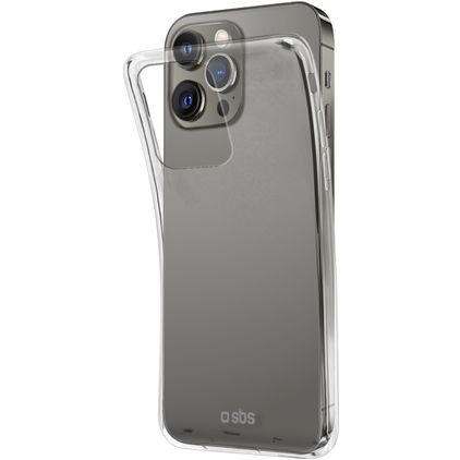SBS Polo Coque iPhone 13 Pro Max Coque arrière en TPU Souple - Noir
