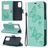 Mobigear Butterfly Housse Samsung Galaxy A52s 5G Etui Porte-Monnaie - Turquoise