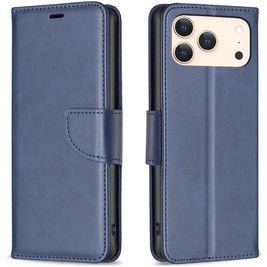 Mobigear Excellent Housse iPhone 17 Pro Etui Porte-Monnaie - Bleu