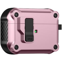 Mobigear Armor Clip Coque Apple AirPods Pro 1 Coque Rigide - Rose