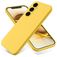 Mobigear Rubber Touch Coque Samsung Galaxy S24 FE Coque arrière en Silicone - Jaune