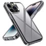 Mobigear Crystal Coque iPhone 14 Pro Coque arrière Rigide - Transparent / Gris