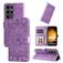 Mobigear Sunflower Housse Samsung Galaxy S24 Ultra Etui Porte-Monnaie - Violet