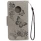 Mobigear Butterfly Housse Motorola Moto G5 Plus Etui Porte-Monnaie - Gris