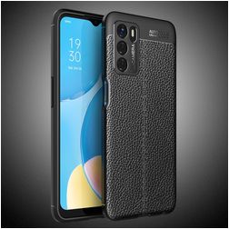 Mobigear Luxury Coque OPPO A16s Coque arrière en TPU Souple - Noir