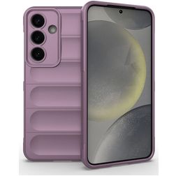 Mobigear Bumpy Coque Samsung Galaxy S25 Coque arrière en TPU Souple - Violet