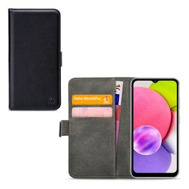 Mobilize Classic Gelly Wallet Housse Samsung Galaxy A03s Etui Porte-Monnaie - Noir