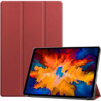 Mobigear Tri-Fold Coque Lenovo Tab P11 Pro Gen 1 Etui - Rouge