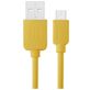 Haweel - Câble USB-A vers Micro USB 1 mètre - Jaune