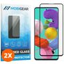 Mobigear Premium Samsung Galaxy A51 5G Verre trempé Protection d'écran - Compatible Coque - Noir (Lot de 2)