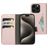 Mobiparts Classic Wallet Housse iPhone 15 Pro Etui Porte-Monnaie - Rose