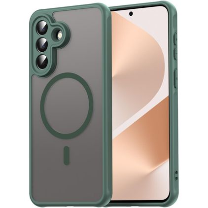 Mobigear Shockproof Samsung Galaxy A57 MagSafe Plastique rigide Coque arrière - Vert