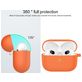 Mobigear Classic Coque Apple AirPods 3 Coque en Silicone Souple - Orange
