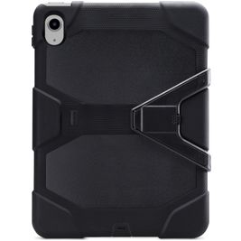 Xccess Survivor Essential Coque iPad Pro 11 Pouces (2022) Coque arrière en Plastique rigide,Silicone + Support Amovible - Noir
