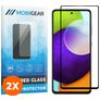 Mobigear Premium Samsung Galaxy A52s 5G Verre trempé Protection d'écran - Compatible Coque - Noir (Lot de 2)