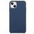 Mobigear Rubber Touch Coque iPhone 15 Coque arrière en Silicone - Dark Blue