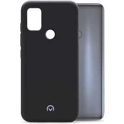Mobilize Rubber Gelly Coque Motorola Moto G50 Coque arrière en TPU Souple - Matt Black