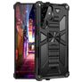 Mobigear Armor Stand Coque Samsung Galaxy S22 Ultra Coque arrière Rigide Anti-Chocs avec Support Amovible - Noir