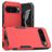 Mobigear Heavy Armor Coque Google Pixel 9 Pro XL Coque arrière Rigide Anti-Chocs - Rouge