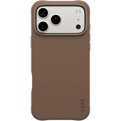 CARE by PanzerGlass Fashionable iPhone 17 Pro Max Silicone MagSafe Coque arrière - Espresso