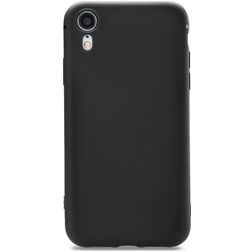 Xccess Invisible Thin Coque iPhone XR Coque arrière en TPU Souple Extra-fin - Noir