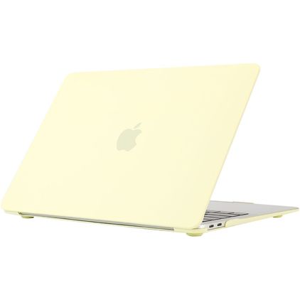 Mobigear Cream Matte MacBook Air 13 Pouces (2010-2019) Coque - Jaune - Model A1369 / A1466