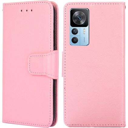 Mobigear Wallet Housse Xiaomi 12T Etui Porte-Monnaie - Rose