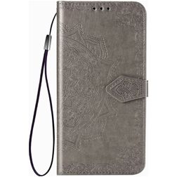 Mobigear Mandala Google Pixel 4a Étui Portefeuille - Gris
