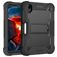 Mobigear ShieldStand iPad Mini 6 (2021) Plastique rigide / Silicone Coque arrière + Porte-stylet + Support - Noir