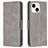 Mobigear Excellent Housse iPhone 15 Etui Porte-Monnaie - Gris