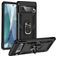 Mobigear Armor Ring Google Pixel 7 Plastique rigide Coque arrière Antichoc avec bague de maintien - Noir