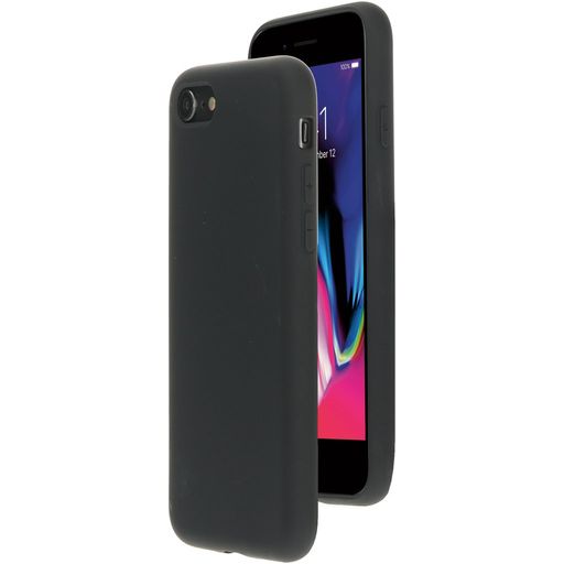 Mobiparts Coque iPhone 8 Coque arrière en Silicone - Noir