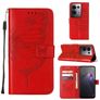 Mobigear Butterfly Housse OPPO Reno 8 Pro 5G Etui Porte-Monnaie - Rouge