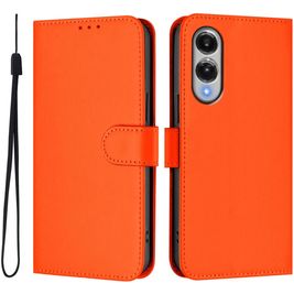 Mobigear Urban Wallet Housse Samsung Galaxy S25 Edge Etui Porte-Monnaie - Orange
