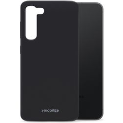 Mobilize Rubber Gelly Coque Samsung Galaxy S23 FE Coque arrière en TPU Souple - Matt Black